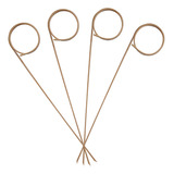 Espeto Palito Bambú Anel 12 Cm Petisco Festa Buffet 100 Un