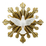 Espírito Santo Imagem Religiosa De Parede 15 Cm Cor Branco