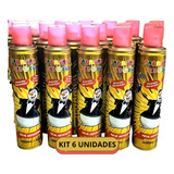 Espuma De Carnaval 400ml Kit 6 Lança Neve Fake Para Festas