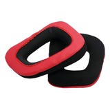 Espumas Almofadas Earpads Para Logitech G230,g430,g930 E G35 Cor Vermelho
