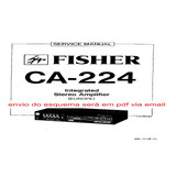 Esquema Eletrico Amplificador Fisher Ca224 Ca 224 Via Email