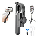 Estabilizador De Celular Bluethooth E Tripe Automático Contro Cor Preto Foto Filmagem Profissional L08