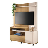 Estante Home Theater Para Tv Até 50 Budy Freijó / Off White