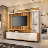 Estante Home Tv Até 60 Polegadas 4 Portas Titan Hb Móveis Cor Cinamomo/off White