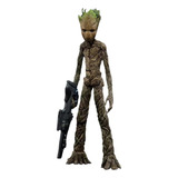 Estatua Baby Groot Guardiões Da Galáxia Estátua 30 Cm