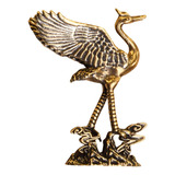 Estátua De Guindaste De Bronze, Estatueta De Pássaro, Mini