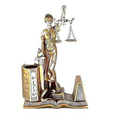 Estátua Deusa Dama Da Justiça Têmis 20cm Símbolo Do Direito