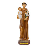 Estatua Imagem Realista Santo Antônio 23cm Enfeite Resina