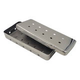 Estojo Aço Inox Perfurado 18x8x3cm Cirúrgico Esterilização