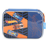 Estojo Box Escolar Masculino Hot Wheels 100 Lápis - Luxcel Cor Azul-2