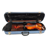 Estojo Case Violino Retangular Jeans 4/4 Cabe Hinario 5 Ccb