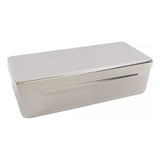 Estojo Inox Liso 18x8x5cm Cirúrgico Esterilização Autoclave