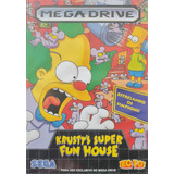 Estrelando Os Simpsons - Cartucho - Sega Mega Drive