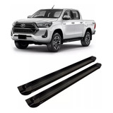 Estribo Alumínio Hilux 2016 E 2017 Cabine Dupla Preto