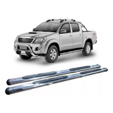 Estribo Hilux 2005 A 2015 Cabine Dupla Oblongo Oval Cromado
