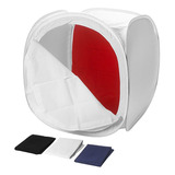 Estudio Tenda Difusora Foto Still 40x40cm Branca 4 Fundos