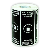 Etiqueta 90x35 Lacre Segurança Embalagem Geral Preto - 500 Und Desenho Impresso Cadeado Opção Etiquetas