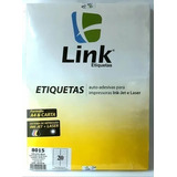 Etiquetas Adesivas 8015 - 101,6mmx25,4mm - Cx C/100fls Link Cor Branco Desenho Impresso Nenhum