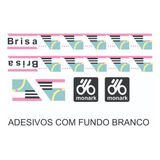 Etiquetas Antigo Grafismo Bicicleta Monark Brisa Aro 14 1988