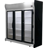 Expositor Fricon Acfm14 1.450 Litros 3 Portas Inox Vertical