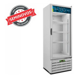 Expositor Vertical Porta Vidro 406l Vb40rl Branco 110v Usado