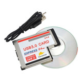 Express-card 54mm 2 Portas Usb 3.0 Driver Notebook Hub