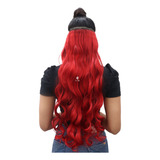 Extensão De Cabelo Tic Tac P/mega Hair Fibra Organica 150gr Cor Ondulado: Vermelho 130m98