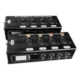 Extensor De Sinal De Rede De 4 Canais 4 Xlr Para Rj45 Extens