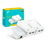 Extensor Wi-fi Powerline Tp-link Av600 Tl-wpa4220 Kit Com 3 Cor Branco