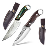 Faça Artesanal Sparta Full Tang Com Bainha Couro Lamina 4mm