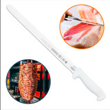 Faca Fiambre 35cm Fatiador Kebab Frios Pão Salames Churrasco