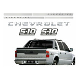 Faixa Adesivo Chevrolet S10 Executive Turbo 2010 Prata Kit67
