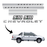 Faixa Adesivos Chevrolet S10 Executive 4x4 2009 2011 Grafite Cor Cinza