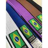 Faixa Branca E Coloridas Jiu Jitsu 12 Costuras-cascagrossa