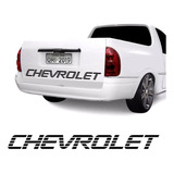 Faixa Chevrolet Corsa Picape Pick-up Tampa Traseira Cor Preto