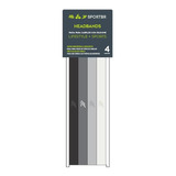 Faixa De Cabelo Com Silicone 4 Unid Cinzas - Sportbr