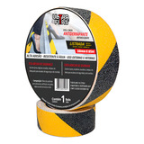 Faixa Fita Lixa Antiderrapante Ultra Fitas Listrada Zebrada Amarela E Preta - 5 Metros X 50 Mm
