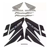 Faixa Jogo Adesivo Honda Cbx 250 Twister 2008 Preta