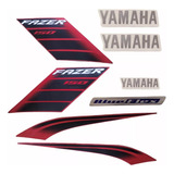 Faixa Jogo Adesivo Yamaha Fazer 150 Ubs 2022 2023 Vermelha