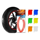 Faixa Refletiva Adesivo De Roda Moto Aro 17 7 Mm