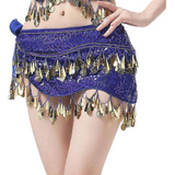 Fajilla Bellydance Moedas Danza Árabe Falda Zumba 160cm