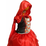Fantasia Chapéuzinho Vermelho Fantasia Vestido Infantil