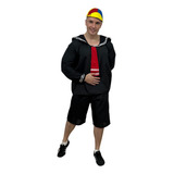 Fantasia Do Kiko Da Turma Do Chaves Adulto Masculino Cosplay