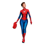 Fantasia Feminina Miles Morales Mulher Homem Aranha Traje