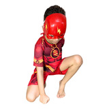 Fantasia Infantil Curto Flash Com Enchimento Com Máscara
