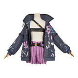 Fantasia Jinx Arcane Lol Disfarce Cosplay Com Jaqueta