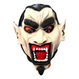 Fantasia Máscara Vampiro De Látex Raivoso Com Capuz P/ Festa