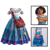Fantasia Mirabel Encanto Vestido Infantil Disney + Bolsa