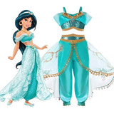 Fantasia Princesa Disney Jasmine Pronta Entrega Tam 4 A 10 