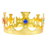Fantasia Rei Coroa Ouro Dourado 1 Unidade